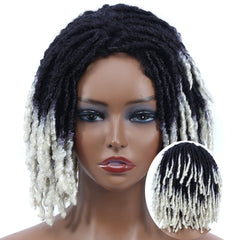 10" Braided Wigs Afro Bob Wig Synthetic Dreadlock Wigs Short Curly - Free Delivery Worldwide only at Flexi Africa