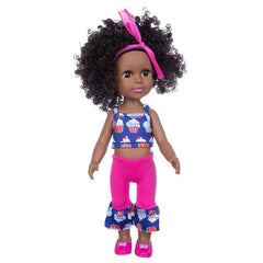 1PC African Black Baby Toy - 35cm Rubber Multi Style Explosion Head Baby Doll in Black Skin - Flexi Africa Worldwide Postage