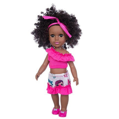 1PC African Black Baby Toy - 35cm Rubber Multi Style Explosion Head Baby Doll in Black Skin - Flexi Africa Worldwide Postage