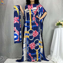 2PC Set of Fashionable Dashiki Robes - Printed Loose Dresses with Luxurious Fabric for Women - Free Delivery Worldwide