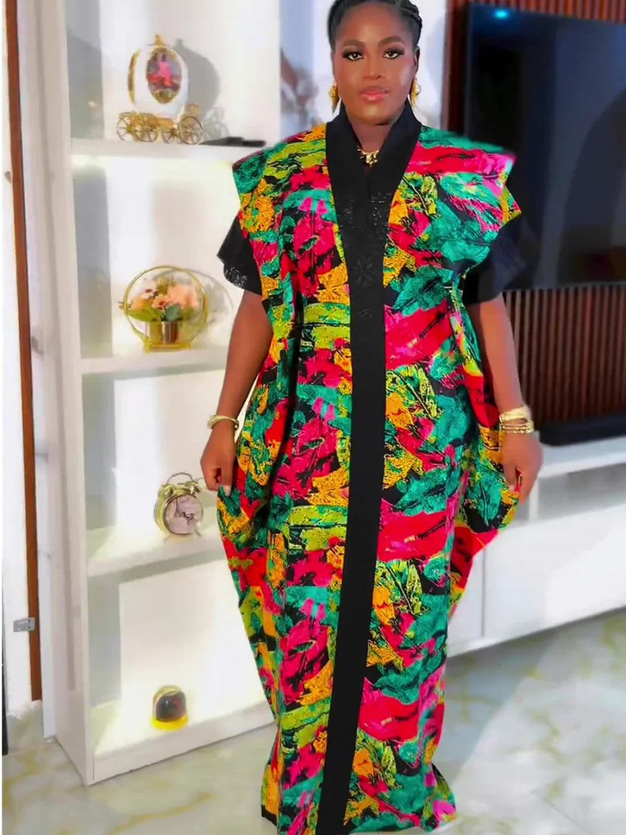 African Dresses for Women Plus Size Africa Clothes Dashiki Ankara Sequin Outfit Gown Kaftan Muslim Wedding Party Long Maxi Dress - Free Delivery Worldwide only at Flexi Africa