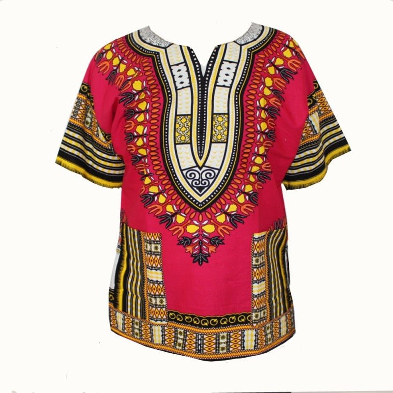 African Fashion with Unisex Dashikiage Dashiki Floral Dress - Perfect for Men and Women with African Traditional Print - Flexi Africa - Flexi Africa offers Free Delivery Worldwide - Vibrant African traditional clothing showcasing bold prints and intricate designs