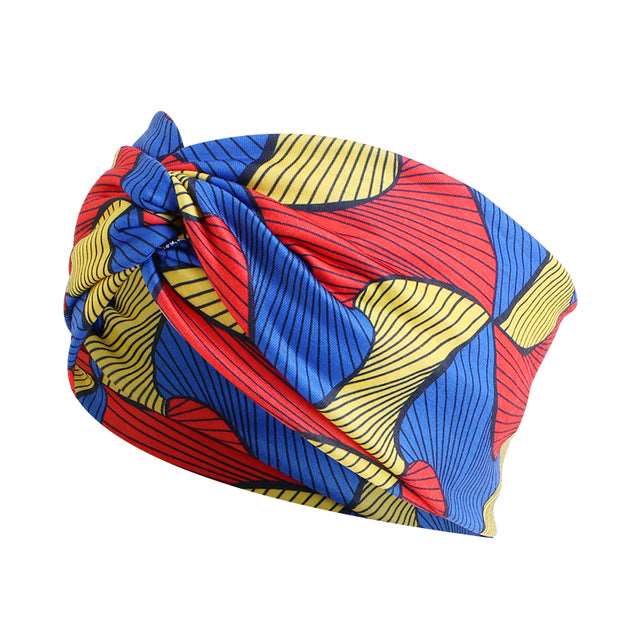 African Print Stretch Bandana Head Wrap Floral Ankara Dashiki Women - Flexi Africa offers Free Delivery Worldwide - Vibrant