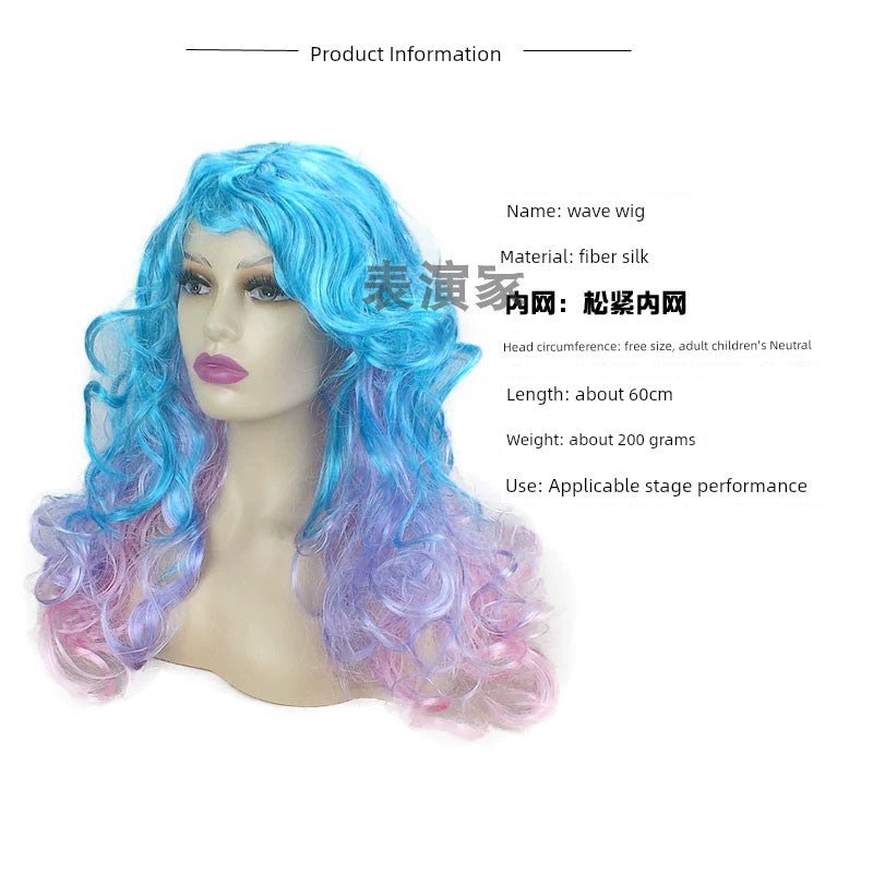 African Small Volume Corn Curler Exaggerated Foreigner Wig - Free Delivery Worldwide only at Flexi Africa