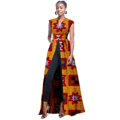 African Women's Sleeveless V - Neck Dress – Bold, Sexy, and Stylish - Free Delivery Worldwide only at Flexi Africa