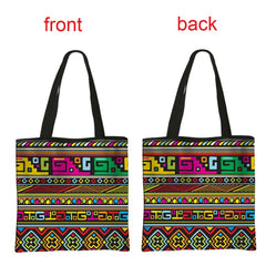 African Women's Style Handbag: Traditional Printed Top-Handle and Shoulder Tote Bags for Females - Flexi Africa - FREE POST