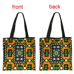 African Women's Style Handbag: Traditional Printed Top-Handle and Shoulder Tote Bags for Females - Flexi Africa - FREE POST