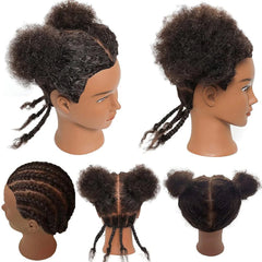 Afro Mannequin Head 100% Real Hair Styling Head Braid Hair - Flexi Africa - Flexi Africa offers Free Delivery Worldwide - Vibrant African traditional clothing showcasing bold prints and intricate designs