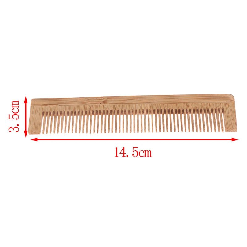 Anti-Static Natural Bamboo Hair Pick Comb - Long Tooth Detangling and Scalp Massage for Afro Hair Styling - Flexi Africa