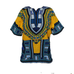 Authentic African Dashiki T-shirt: Traditional Print in 100% Cotton - Flexi Africa - Free Delivery www.flexiafrica.com