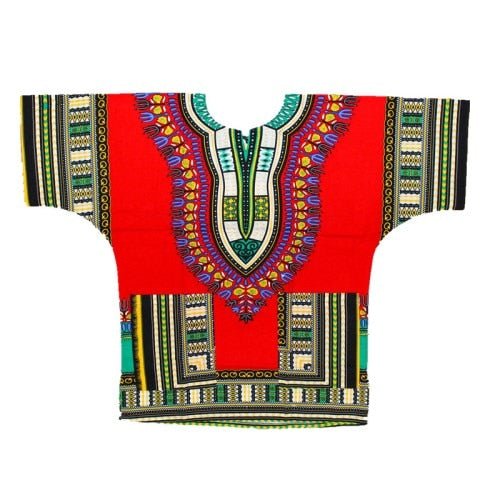 Authentic African Dashiki XXXL T-Shirt: Men's 100% Cotton Traditional Print Shirt for a Bold and Stylish Look - Free Delivery Worldwide only at Flexi Africa