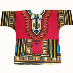 Authentic African Dashiki XXXL T-Shirt: Men's 100% Cotton Traditional Print Shirt for a Bold and Stylish Look - Free Delivery Worldwide only at Flexi Africa