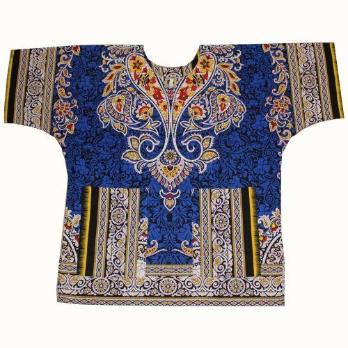 Authentic African Dashiki XXXL T-Shirt: Men's 100% Cotton Traditional Print Shirt for a Bold and Stylish Look - Free Delivery Worldwide only at Flexi Africa