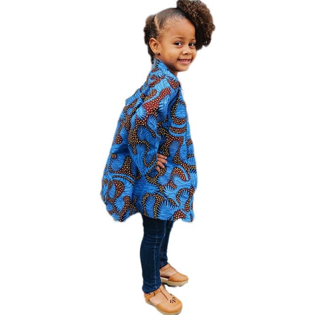 Authentic African Style: Women's Short Kimono Jacket with Traditional Patterns - Flexi Africa offers Free Delivery Worldwide