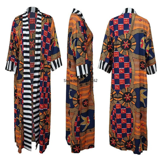 Polyester African Dashiki Style Coat for Women - Fashionable Dress Clothes - Free Delivery Worldwide only at Flexi Africa