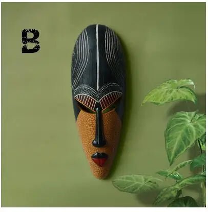 Creative Retro Resin Exotic African Masks Portraits Hanging Wall Mural Wall Hanging Ornaments Home Accessories Best Gift - Flexi Africa - Free Delivery Worldwide only at www.flexiafrica.com