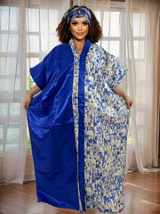 Cultural African Long Dress for Women – Modern & Traditional Fusion - Free Delivery Worldwide only at Flexi Africa