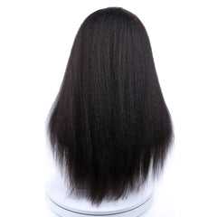 Effortless Elegance: Long Kinky Straight Synthetic Afro Wig - Flexi Africa offers Free Delivery Worldwide - Vibrant African