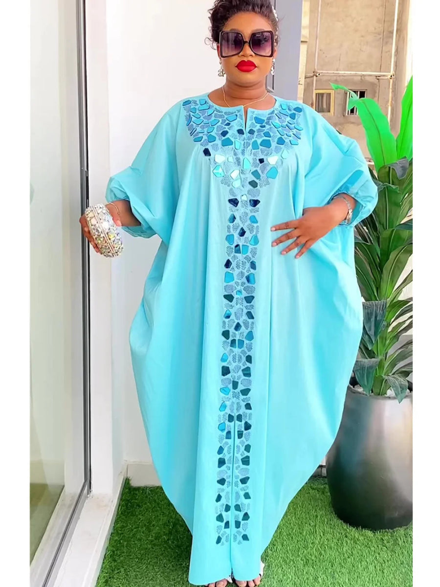 Elegant Inspired Abayas for Women - African Satin Caftan, Evening Party Dress - Free Delivery Worldwide only at Flexi Africa