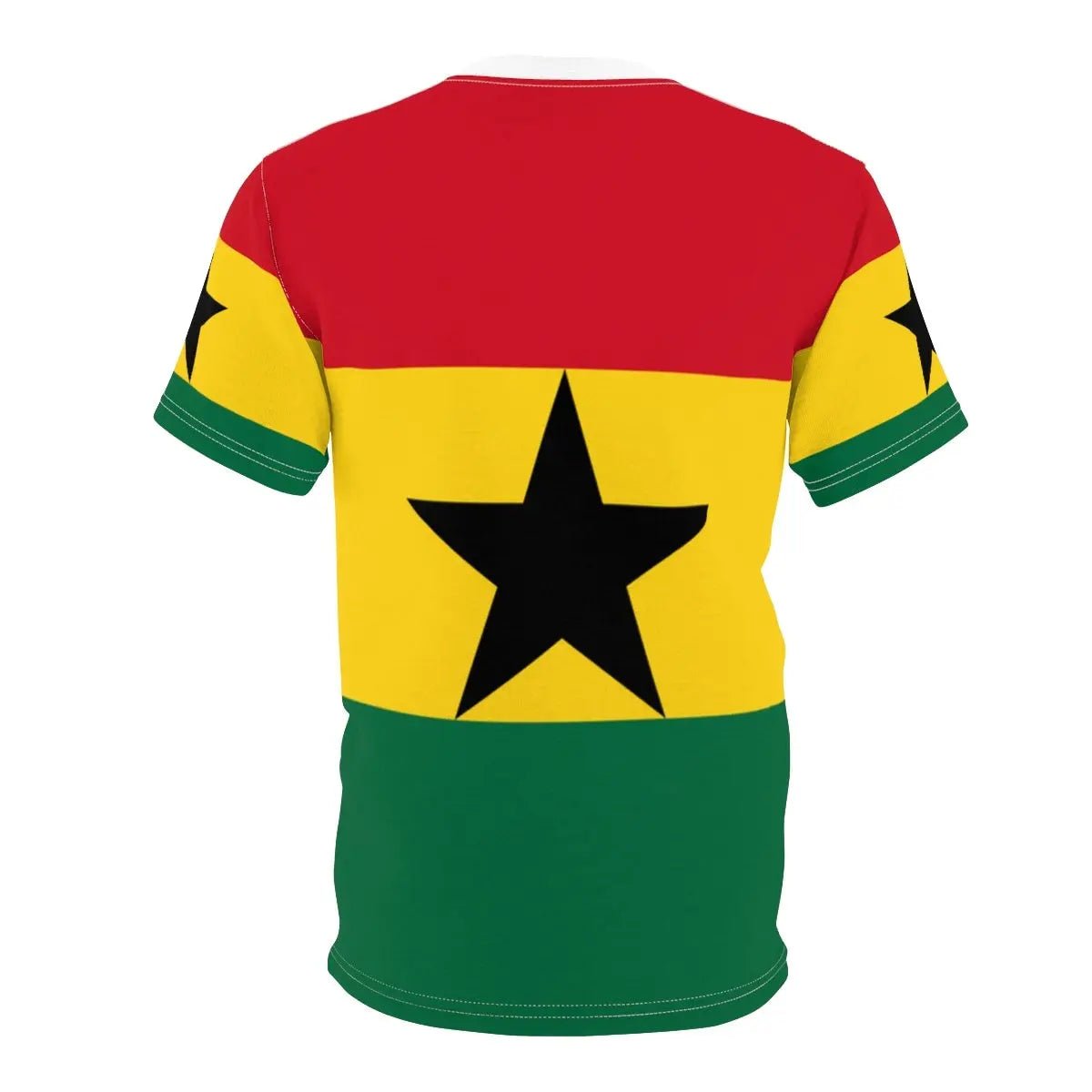 Ghanaian Pride: Abstract Vintage 3D T - Shirt for Men - Hip Hop Fashion with O - Neck and Short Sleeves - Flexi Africa - Free Delivery Worldwide only at www.flexiafrica.com