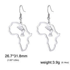 My Shape Africa Map Animal Earrings Women Lions Tree Stainless Steel African Jewelry - Free Delivery Worldwide only at Flexi Africa