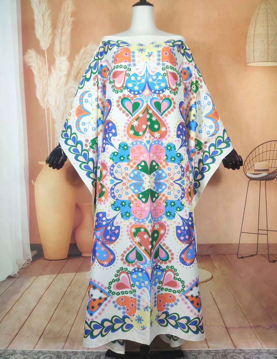 Oversized African Kaftan Dress for Women Elegant Bohemian Style Casual Wear - Free Delivery Worldwide only at Flexi Africa