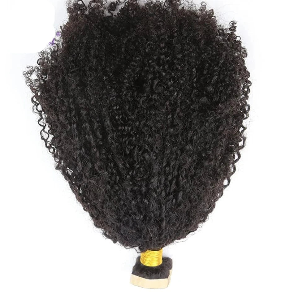 Remy Hair Skin Weft Tape - In Extensions - Double Drawn Afro Kinky Curly Extensions - Flexi Africa - Free Delivery Worldwide only at www.flexiafrica.com